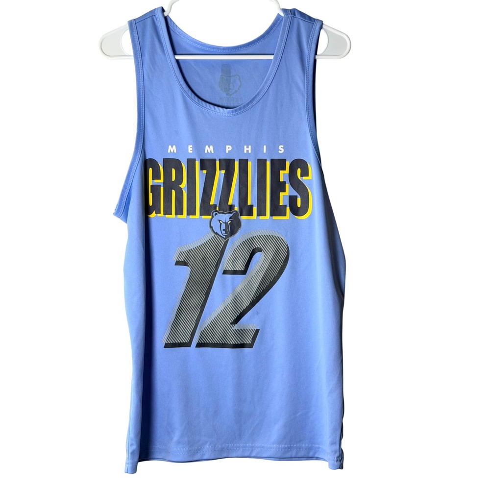 NBA Memphis Grizzlies Ja Morant 12 Tank Top Blue Size M